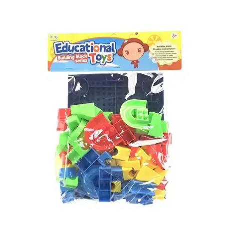 Brinquedo de trilha de partículas para crianças, brinquedo educativo DIY pequeno e médio, placa de equilíbrio, bloco de construção, contas, brinquedo infantil