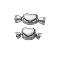 Chaîne ronde en argent 925, fermoir en or 14 carats, fermoir à ressort de haute qualité, connecteur pour la fabrication de bijoux, fermoirs pour perles, collier.