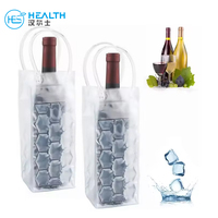 Sac à glace en PVC personnalisé au design moderne et écologique, refroidisseur de vin, gel froid, compresse froide, compresse chaude HANERSHI