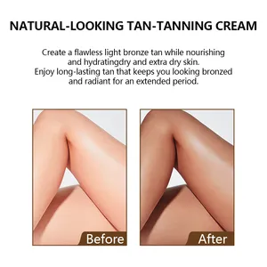 Private Label Sun Tan Sealer Lotion Natural Sunless Self Tanning Cream For Golden Tanning Lotion Samples