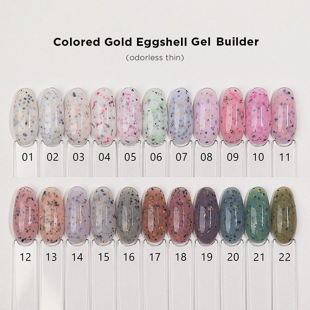 Gel de construction coquille d'œuf doré coloré (inodore et fin)