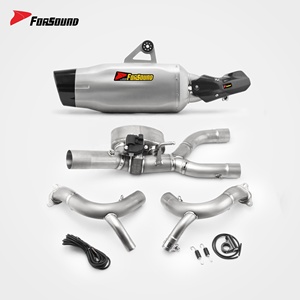 Sistema de <span class=keywords><strong>Escape</strong></span> <span class=keywords><strong>para</strong></span> Motocicleta Forsound, Precio de Fábrica al por Mayor, Silenciador de Fibra de Carbono Akrapovics <span class=keywords><strong>para</strong></span> R1250GS, R1200GS, R1300GS - Product Image 2