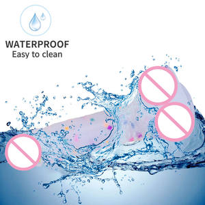 고탄성 컬러풀 리얼 스킨 실리콘 페니스 강력한 흡착 컵 대형 레인보우 딜도 여성용 섹스 토이 - Product Image 5