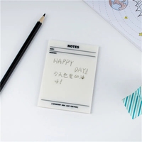 Transparent étanche 50 feuilles blocs-notes auto-adhésifs blocs-notes pour la papeterie scolaire et les fournitures de bureau