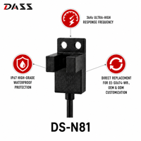 Capteur photoélectrique inductif DASS étanche à canal en U DS-U, protection IP67, polymère, 24V, noir, NPN/PNP, vente en gros