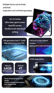 OEM Gaming Laptop <span class=keywords><strong>Dual</strong></span> Touch Screen Laptop I7 I9 10th 11th 12th Generation Procesadores Intel 16GB de memoria para juegos y diseño - Product Image 6