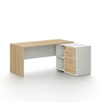 Bureau d'ordinateur simple en bois pour la maison et le bureau, poste de travail, table d'étude, bureau de direction avec tiroirs - Vente en gros