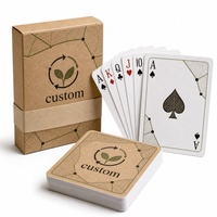Jeu de cartes personnalisées écologiques de style allemand, jeu de poker imprimé pour la promotion de la marque lors des foires commerciales