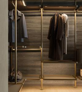 Minimalisti Open Walk in <span class=keywords><strong>armadio</strong></span> Organizer appeso <span class=keywords><strong>armadio</strong></span> <span class=keywords><strong>armadio</strong></span> costruito nel guardaroba moderno in legno massiccio <span class=keywords><strong>armadio</strong></span> con <span class=keywords><strong>specchio</strong></span> - Product Image 6