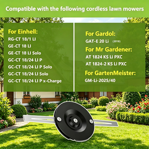 Robotic Lawn <b>Mower</b> Blade Mounting Disc (Blade Holder) and 2pcs Blade RSGE-CT18 2-Piece Set for Einhell GE-CT 18 U/GC-CT 18/24 Li - Product Image 4