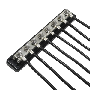 מסופי סוללה כבדה מנחושת <span class=keywords><strong>busbar</strong></span> נחושת 12v-48v dc 600a שחור 8 דרך מסוף האוטובוסים או סירה ימית שחור - Product Image 2