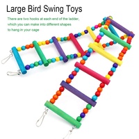 Jouets à bascule pour oiseaux, perchoirs suspendus à mâcher pour perroquets avec des clochettes, jouets pour perruches, perruches citrouilles, ara, calopsittes, perruches grises d'Afrique