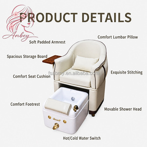 Sillón de <span class=keywords><strong>Pedicura</strong></span> de Lujo de Fábrica, de Cuero PU, sin Plomería, <span class=keywords><strong>con</strong></span> <span class=keywords><strong>Hidromasaje</strong></span>, Bomba de Drenaje y Lavabo <span class=keywords><strong>para</strong></span> Spa de Pies, <span class=keywords><strong>para</strong></span> Salón de Uñas - Product Image 5