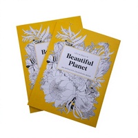 Livre de coloriage pour adultes personnalisé OEM, couverture souple, anti-stress, motif floral mandala, reliure piquée à cheval, vente en gros idéale pour les boutiques de cadeaux