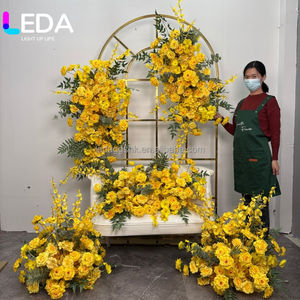 Décorations de mariage LEDA, arrangement floral, fleurs suspendues, fleurs artificielles bleues pour mariage - Product Image 3