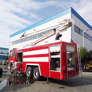 SINOTRUK HOWO 6x4 6x6 Conduite À Droite D'urgence Sauvetage 18M Château D'eau <span class=keywords><strong>Camion</strong></span> de Pompiers D'eau Mousse Citerne Lutte Contre L'incendie <span class=keywords><strong>Camion</strong></span> - Product Image 5