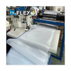 FLFX Factory Price 300D Clear Transparent PVC Mesh for Bag