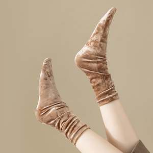 Fashion <strong>Women</strong> <strong>Warm</strong> Terry Velvet High <strong>Socks</strong> <strong>Women's</strong> Velvet Slouch <strong>Socks</strong> - Product Image 4