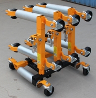Chariot élévateur hydraulique manuel portable Zowin JCCMGG-1 pour pneus de voiture, capacité 1 tonne, châssis en acier, patins en caoutchouc antidérapants, OEM disponible