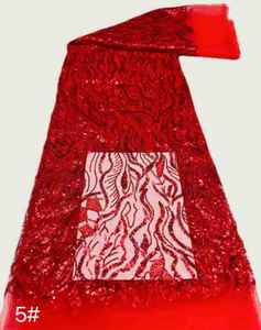 Nastro in Pizzo Europeo Americano Africano, Tessuto a Maglia con Perline e Ricami, Broccato 100% Seta per Accessori - Product Image 6