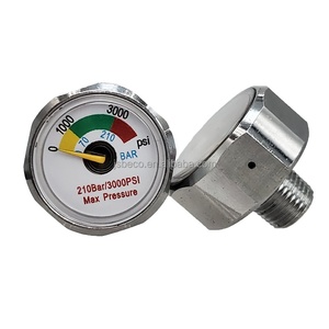 Đồng Hồ Đo Áp Suất Cao <span class=keywords><strong>1</strong></span> Inch, Áp Kế Mini 25Mm M10x1 / BSPP / <span class=keywords><strong>NPT</strong></span> Cho Súng Hơi Pcp - Product Image 1