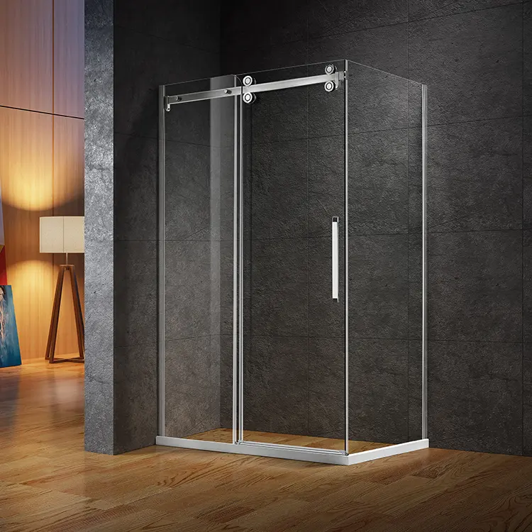 Sonlam स्टेनलेस स्टील Frameless कमरे में स्नान बाथरूम फिसलने दरवाजे के लिए रपट कांच दरवाजा हार्डवेयर फिटिंग