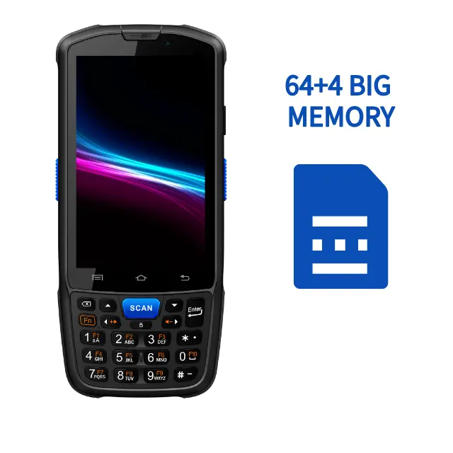 Tragbares robustes Telefon Y7 4-Zoll-Touchscreen mit WiFi 4G LTE, Inventar Android Reader 5000mAh austauschbarer Akku Pda