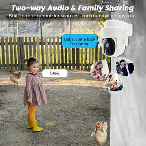 Cámara de Seguridad Inalámbrica Yoosee Inteligente, con Energía Solar, 4G, Alta Definición, Sonido y Luz, Alarma, Visión Nocturna a Todo Color, para Exteriores - Product Image 4
