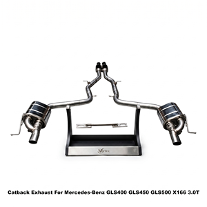 Vortex Multi-Point Stainless Steel Cat-<b>Back</b> For Mercedes-Benz GLS400 GLS450 GLS500 X166 3.0T Setup - Product Image 1