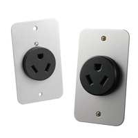 Stopkontak dinding listrik, harga laris 20A 277 AC Nema 7-20R pisau lurus Outlet dinding Listrik Flush Mount wadah