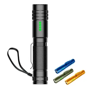 Handy small Portable security torch light Rechargeable EDC Tactical Mini Led Flashlight