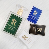 Autocollants Métalliques Gaufrés à Impression Personnalisée, Étiquettes Adhésives en Aluminium Imprimées pour Bouteilles de Parfum