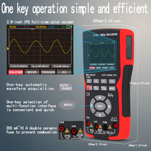 ZOYI ZT702S Multimeter Digital, Penyimpanan Data 10MHZ otomatis True RMS 2 in 1 osiloskop Multimeter - Product Image 5