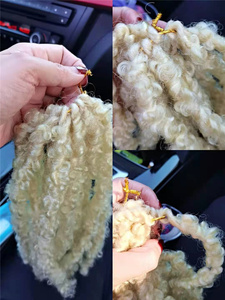 Nuovo stile Short <span class=keywords><strong>Bob</strong></span> Butterfly Locs angosciate naturale Pre-loop Crochet trecce singole tessuto Custom extension per capelli - Product Image 4