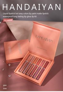 HANDAIIYAN Set de 6 Labiales Mate Aterciopelados, Resistentes al Agua, Veganos, de Larga Duración, Kit de Labiales en Tonos Nude - Product Image 3