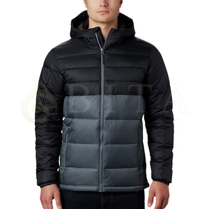 Custom Made Design High Quality <b>Men</b> Puffer Jackets Winter Fashion Solid Hooded Casual Warm Puffer Jacket for Adults Winter Wear - Product Image 1