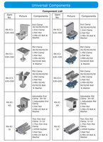 Vente en gros Support de montage solaire Rineng Pince intermédiaire en aluminium pour modules à couche mince