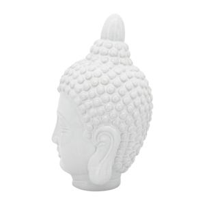Statuetta in Ceramica a Forma di Testa di Buddha per Arredamento Casa e Bagno, Scultura in Gres per Ufficio e Stanza, Ornamento Glamour - Product Image 5
