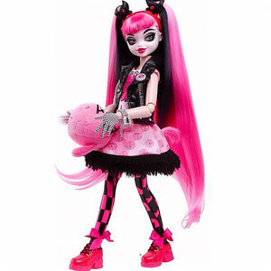 Fashion <b>Doll</b> Pink <b>Hair</b> Gothic <b>Style</b> PVC Figure For Girls 8 13 Years Cosplay Toy - Product Image 3
