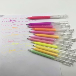 Stylos <span class=keywords><strong>à</strong></span> pointe bille de 1 mm <span class=keywords><strong>à</strong></span> paillettes, 12 couleurs, vente en gros <span class=keywords><strong>à</strong></span> prix abordable pour projets artistiques et créatifs économiques - Product Image 5