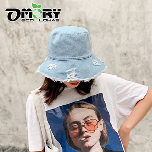 Sombrero de Pescador Estilo Japonés OMORY, Gorra de Mezclilla Lavada, Color Sólido Retro, Venta al Por Mayor - Product Image 6