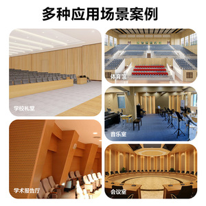 Wooden Sound Absorbing Panels Rectangle Minimalist Design For Wall Ceiling Installation - Product Image 4