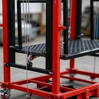 Échafaudage électrique pour la décoration architecturale, plateforme d'accès métallique pour l'escalade et la décoration des bâtiments