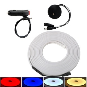 LED Neon para Tesla Model 3Y <span class=keywords><strong>2022</strong></span> 2023 2024 White Trunk Ambient Lighting 16,4 Flexible Impermeable LED Strip LightWhite Front - Product Image 2