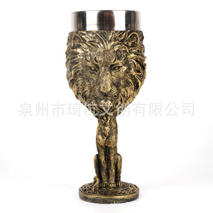 Juego de 4 vasos creativos con cabeza de animal en 3D, de acero inoxidable, decorativos, para beber, para el hogar, bar, fiestas, regalo. - Product Image 5