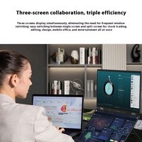 15,6 Zoll 2,5 K Ultra-Clear tragbares Dual-Screen-Display 360 Flip-Wandbehang-Computer mit IPS-Panel Typ C LED-Bildschirm typ