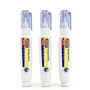 Stylo correcteur à pointe moyenne blanc 8 ml, non toxique, écologique, séchage rapide, liquide pour l'école, les affaires et le bureau - Product Image 5