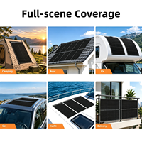 Panneau solaire flexible ultra-fin Peel Stick Charge 120W sans perçage pour camping-car et fourgonnette