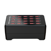 Station de charge USB intelligente 100W à 20 ports, chargeur multi-ports à vitesse rapide, chargeur multiple pour la maison, le bureau, adaptateur pour la diffusion en direct