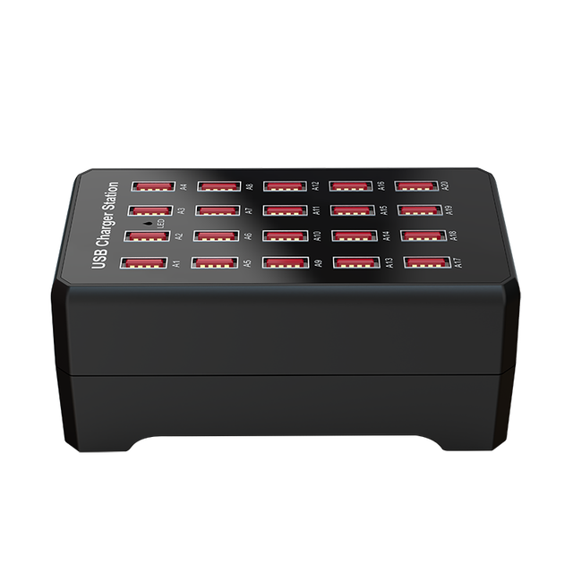 100W Smart 20 Ports USB Hub Charging Station Multi Port Speed Charger Home Office Multiple Charger for Live Streaming Adapter